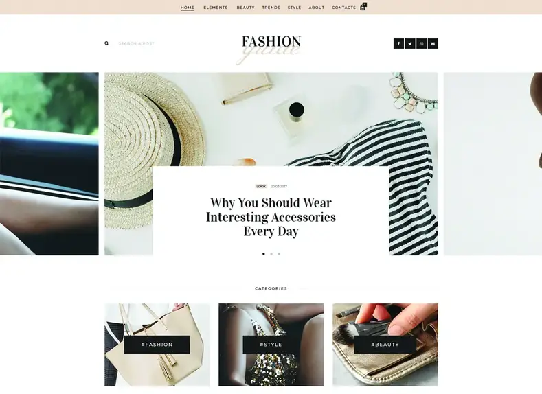 Guide de la mode |  Thème WordPress pour magazine et style de vie en ligne