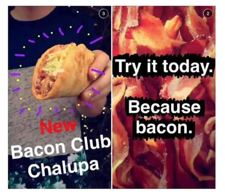 Taco Bell Snapchat -annonce