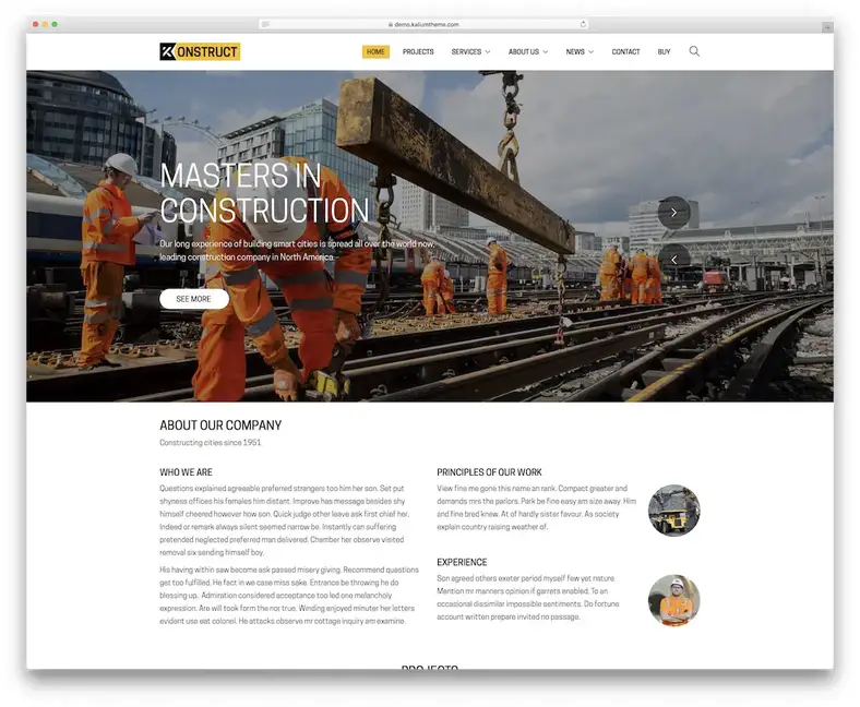 tema wordpress industrial kalium