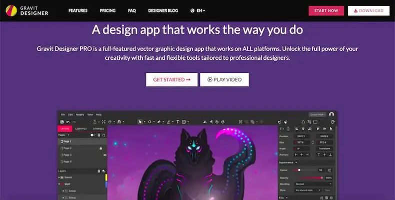 Gravit Designer - Aplikasi desain grafis berbasis HTML
