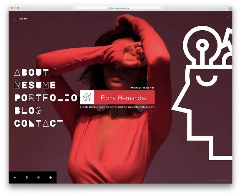 tema wordpress ikonik vcard