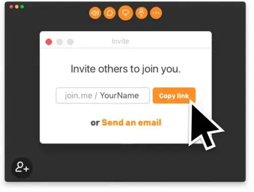 Join.Me رابط مخصص