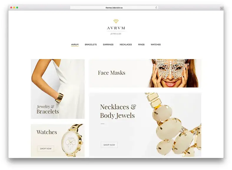 Tema Perhiasan WooCommerce