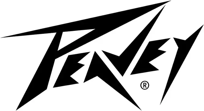 Firmaets logo på Peavey