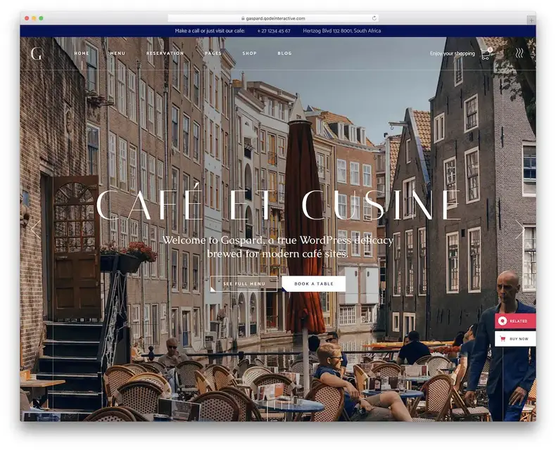 tema wordpress ristorante gaspard