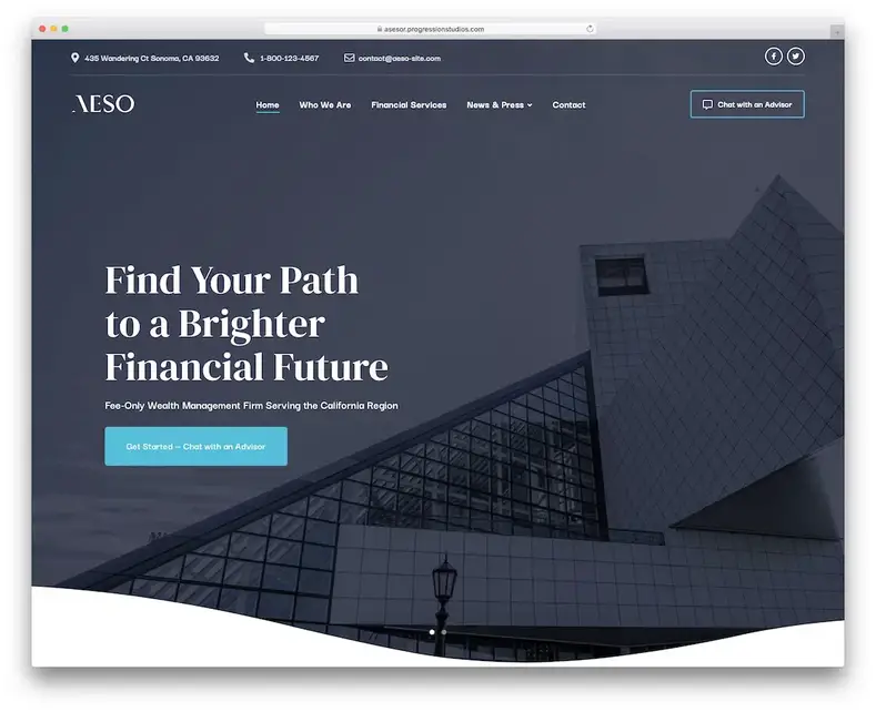 thème wordpress de comptabilité aeso