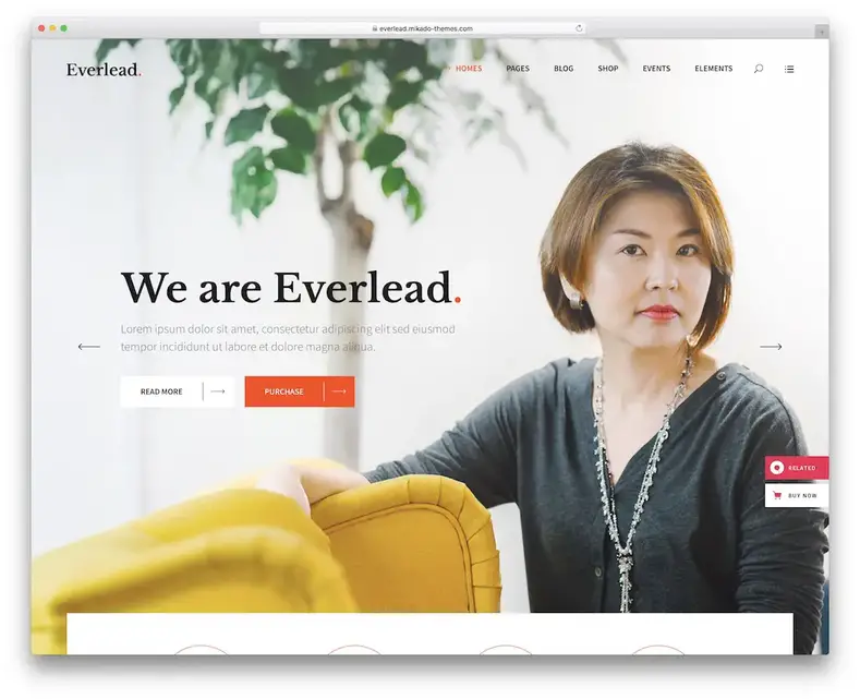 tema wordpress orador everlead