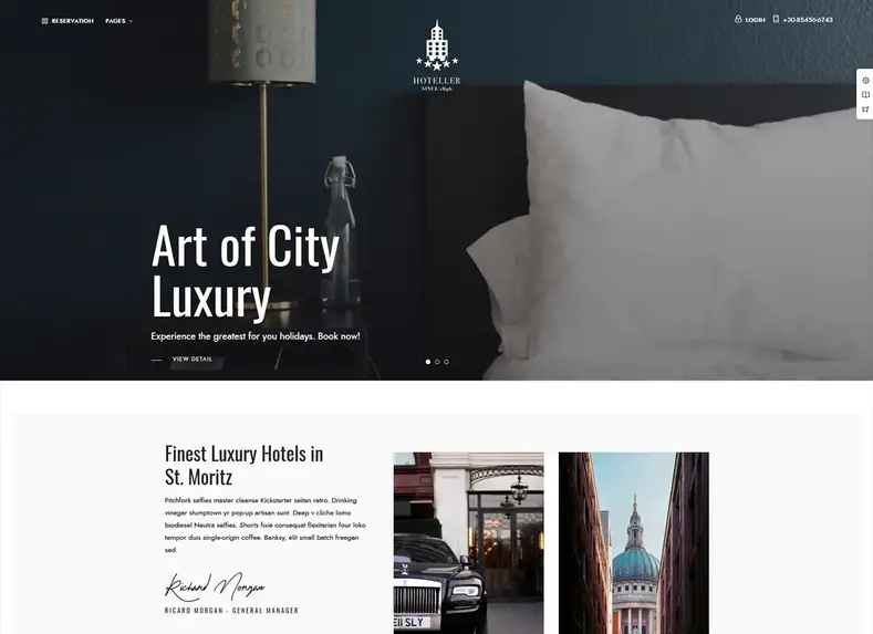 Hoteller |  Pemesanan Hotel WordPress