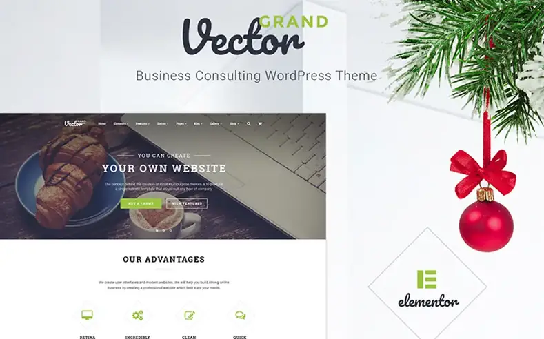 Grand Vector - İş danışmanlığı için WordPress teması