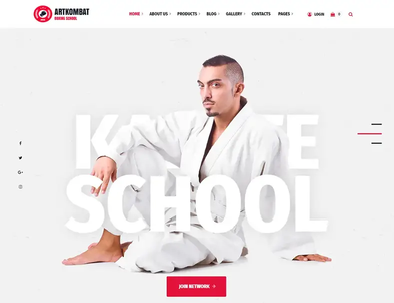 Tema WordPress Art Kombat Artes Marciais
