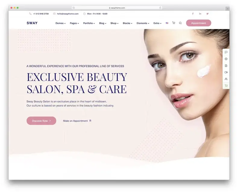 thème wordpress beauté roulante