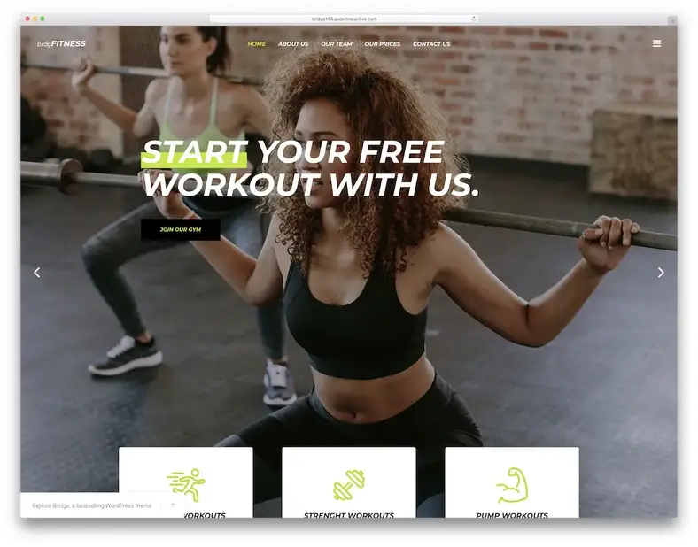ponte melhor tema de fitness wordpress