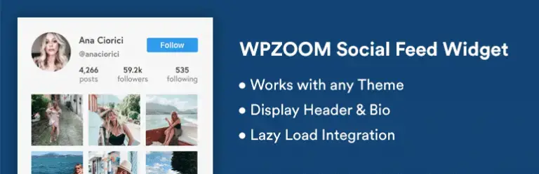 Widget de feed social WPZOOM