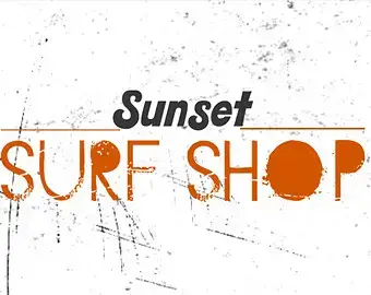 Sunset Surf Shop Company Logo