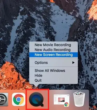 Dock til Macbook QuickTime Player