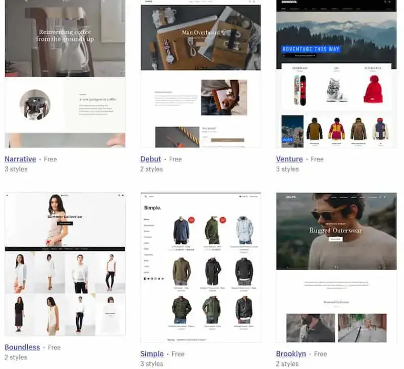 Template Shopify gratis