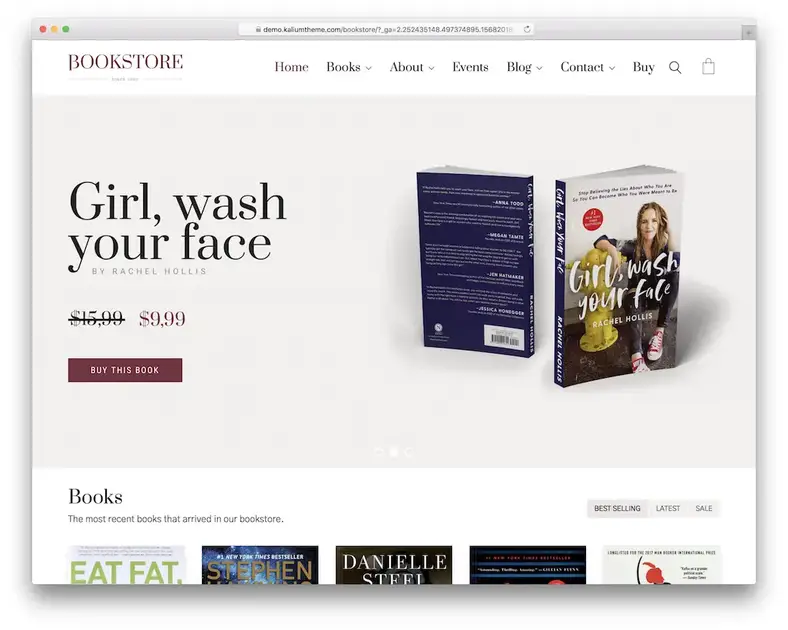 tema toko buku kalium wordpress