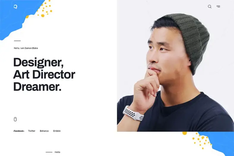 Quanzo - Thème WordPress pour portfolio personnel