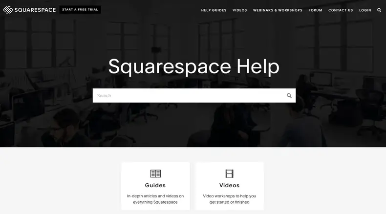 دعم عملاء Squarespace