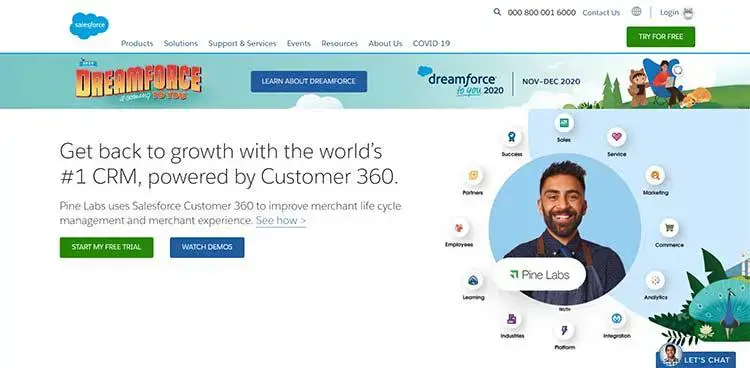 Salesforce -startside