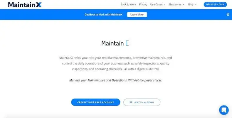 MaintainX: webbaseret løsning