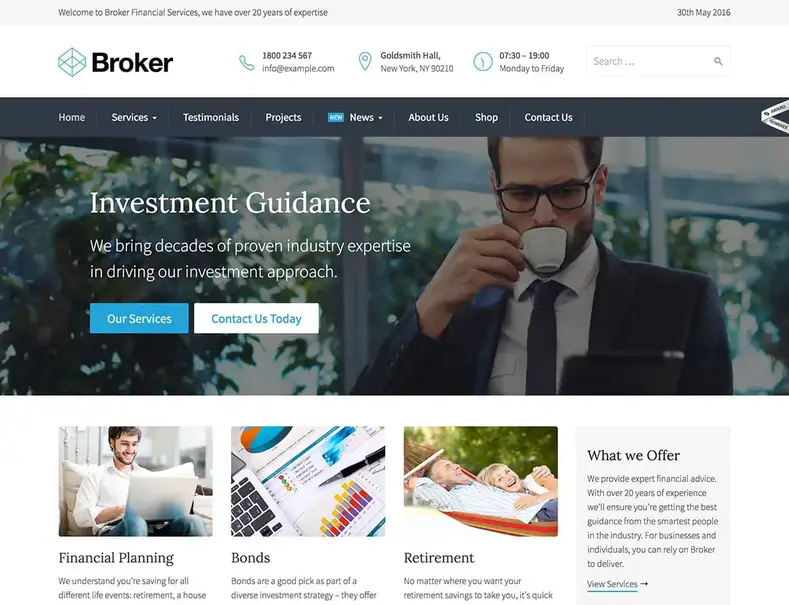 broker-bisnis-wordpress-tema