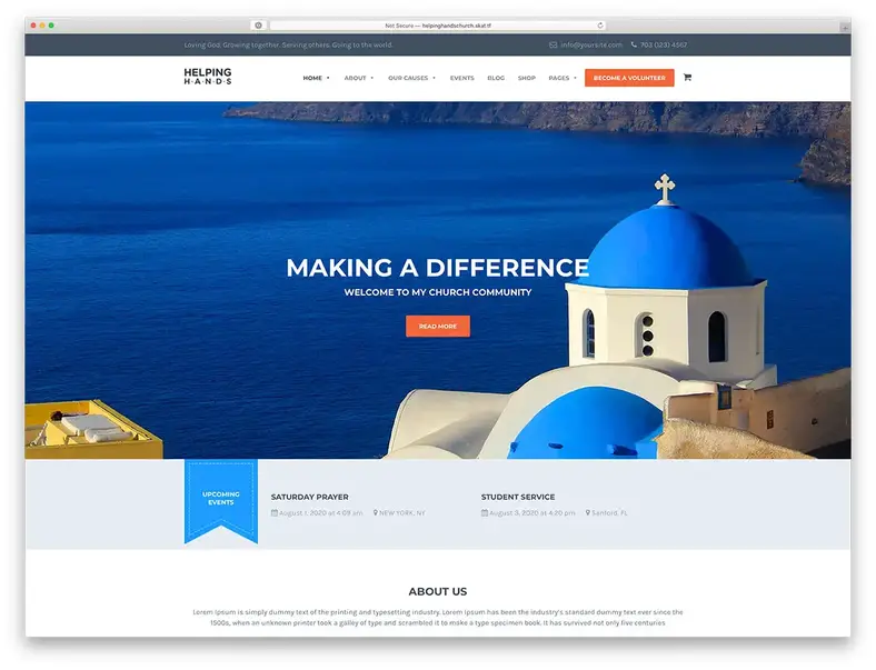 tema igreja wordpress