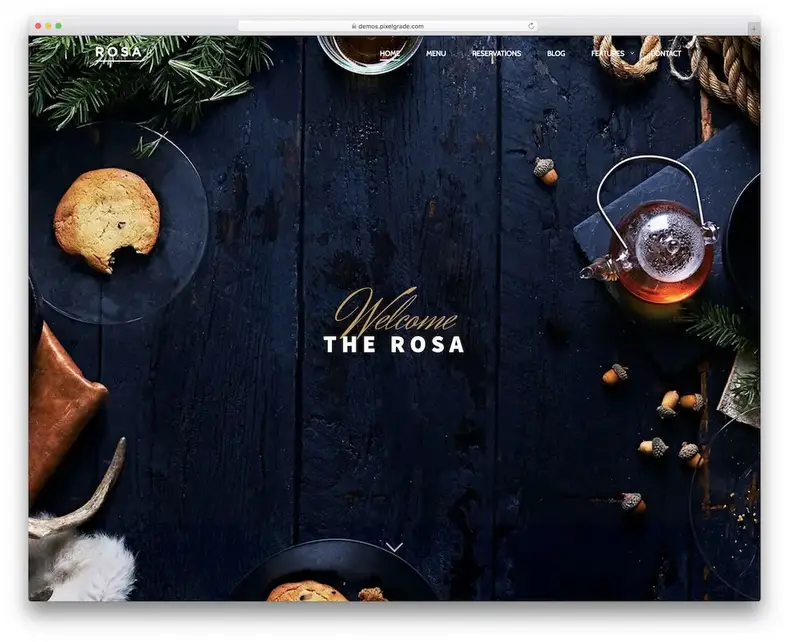 thème wordpress de boulangerie gratuit rose lite