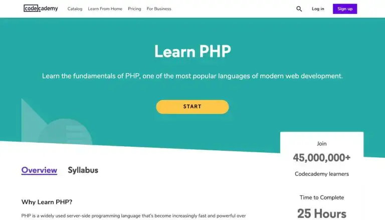 Apprendre PHP Codecademy