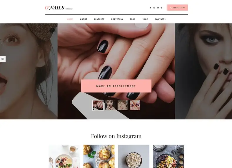 O'Nails |  Thème WordPress pour bar à ongles et salon de beauté