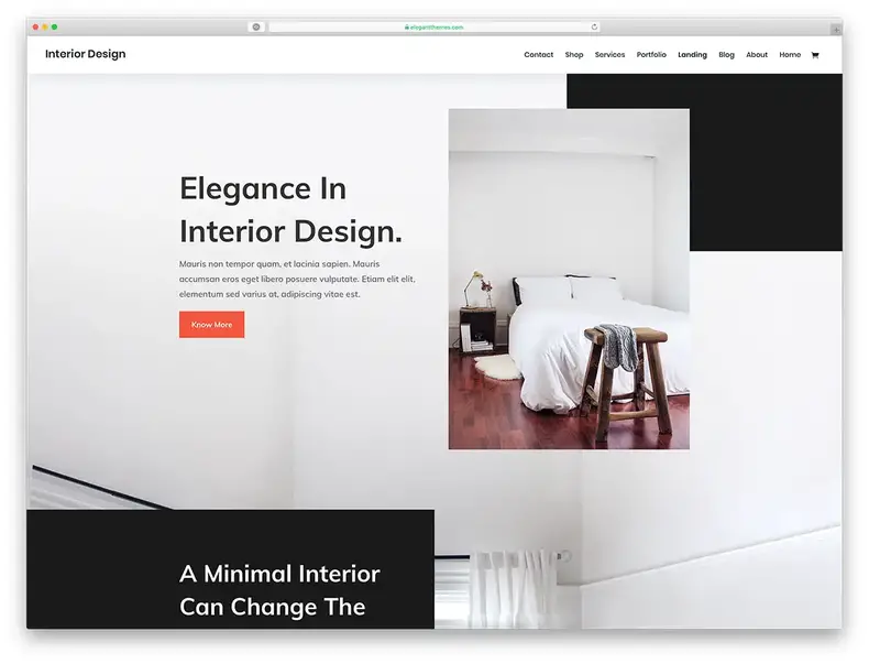 thème wordpress design d'intérieur