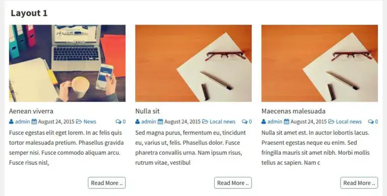 L'exemple de grille de poste