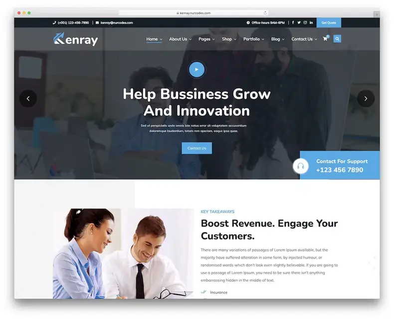 thème wordpress du compteur kenray