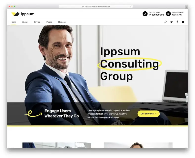 tema wordpress de consultoria ippsum