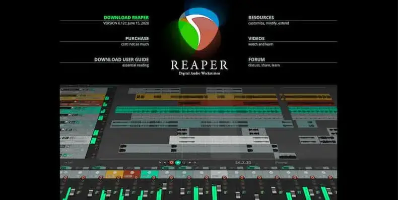 Reaper digital lydproduktionsapp