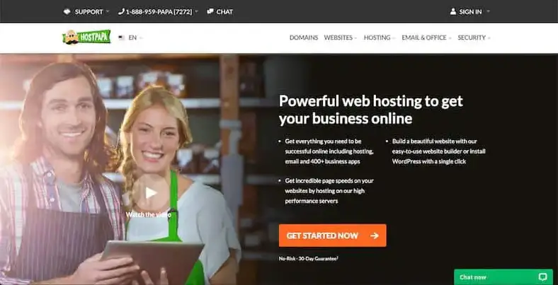HostPapa - platform hosting web yang berbasis di Kanada