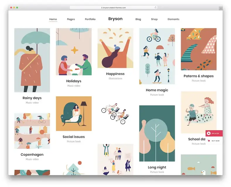 tema wordpress estilo bryson pinterest