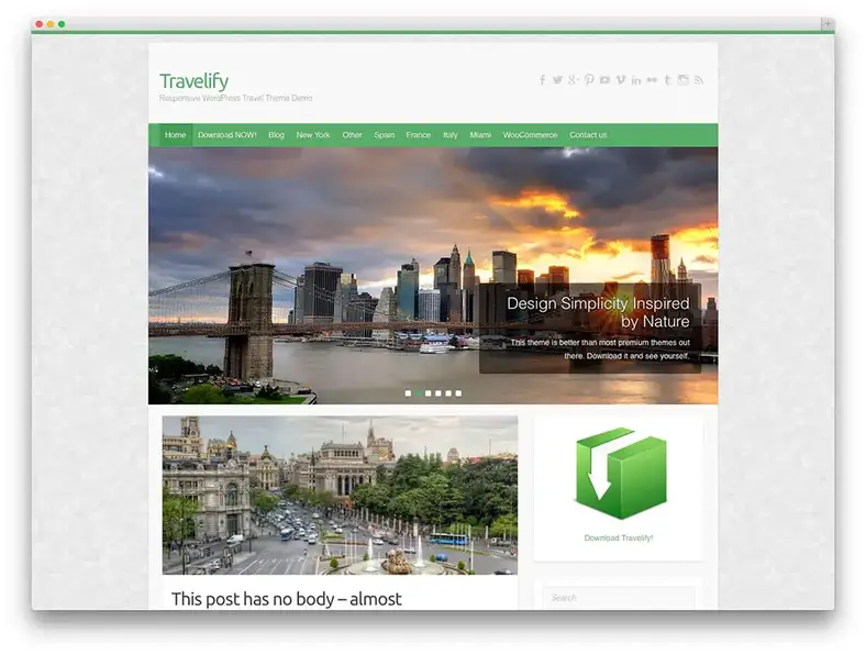travelify - tema di viaggio wordpress