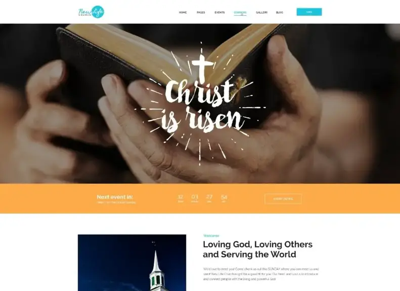 nuova vita |  Tema WordPress Chiesa e religione