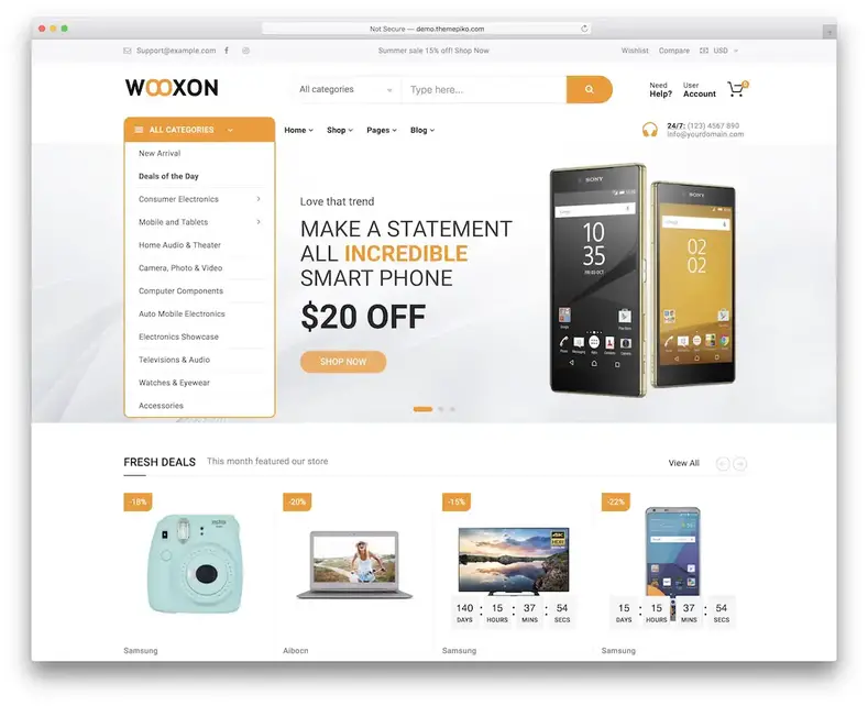 thème wordpress Wooxon