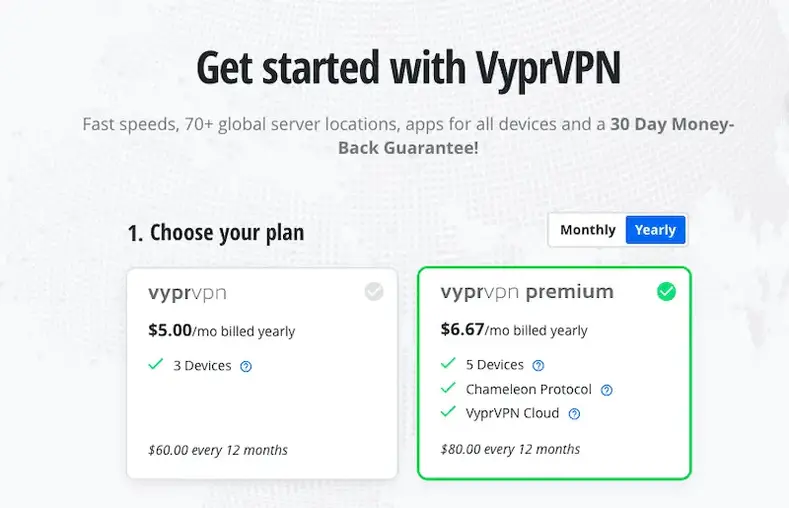 Paket Harga Tahunan Vypr VPN