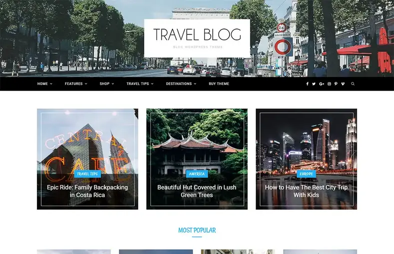 tema de revista de viagens cheerup