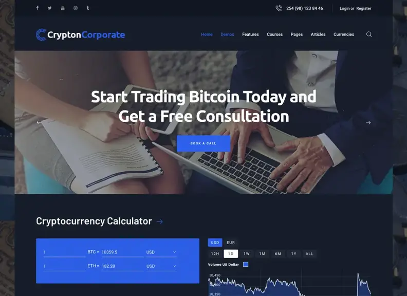 kripton |  Çok amaçlı bir kripto para birimi WordPress teması