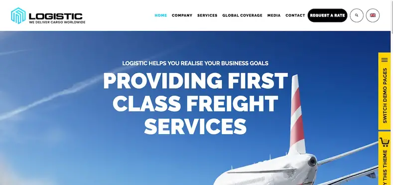 Logistica - Tema WP per il settore dei trasporti