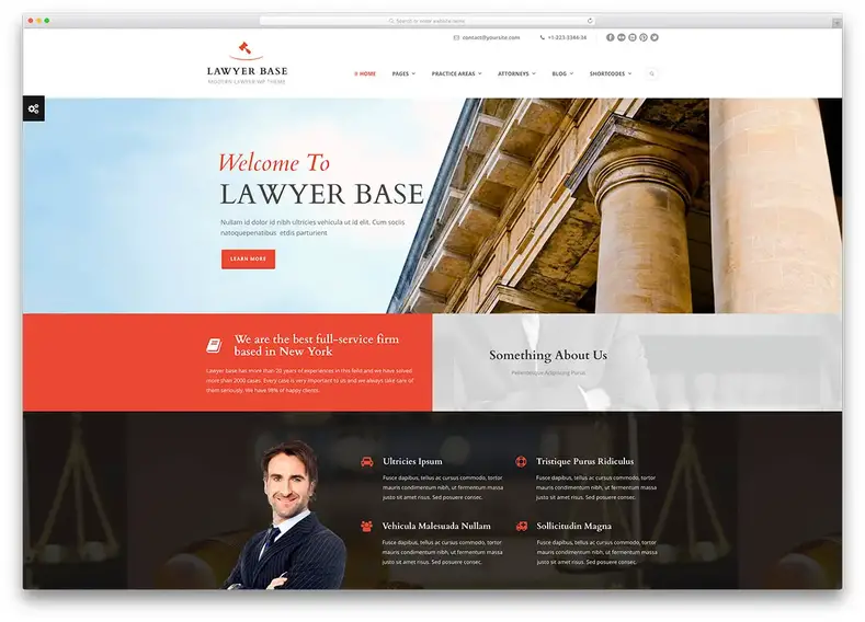 dasar-pengacara-modern-pengacara-situs web-tema