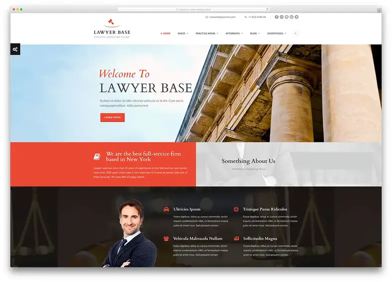 thème avocat-base-moderne-avocat-site web