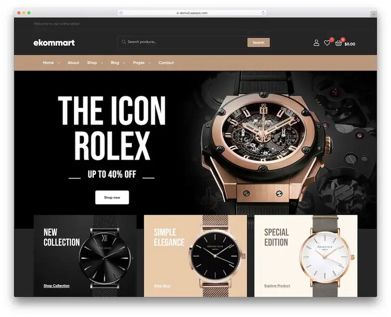 tema wordpress ekommart