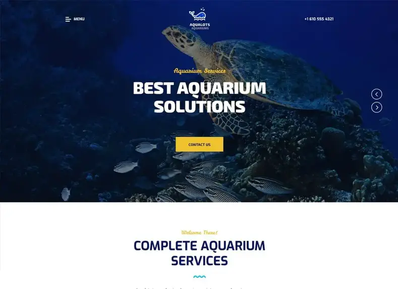 Aqualot |  Layanan Instalasi & Pemeliharaan Akuarium Tema WordPress