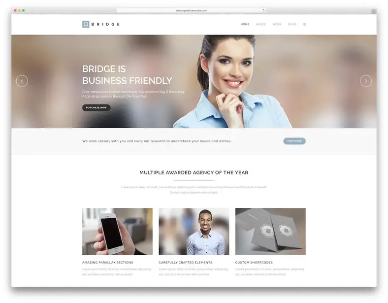 ponte arrastar e soltar tema wordpress