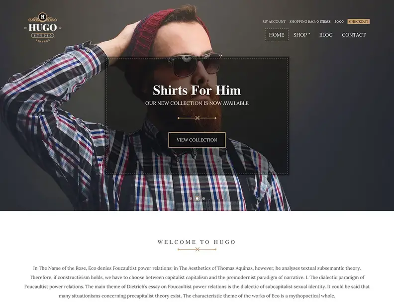 Hugo-woocommerce-tema